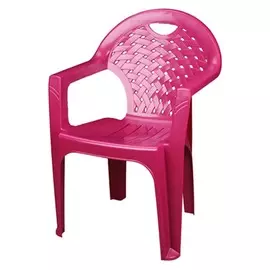 кресло пластиковое 58х80х54см вишня