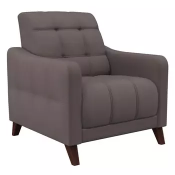 кресло Римини 800х865х895мм венге/коричнево-серый