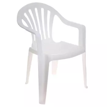 кресло Салют 66x60x84см белое пластик
