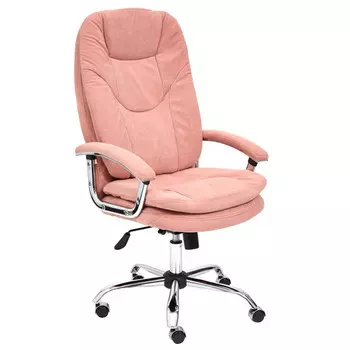 кресло SOFTY LUX флок розовый