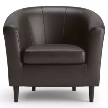 кресло Веста 790х720х790мм экокожа темно-коричневый