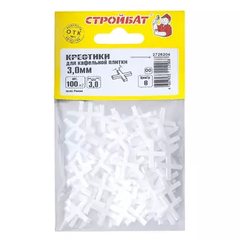 крестик для кафельной плитки 3,0мм 100шт