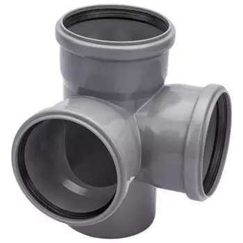 крестовина двухплоск для внутренней канализации OSTENDORF 110x110мм 67гр