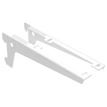 кронштейн одинарный для ДСП 180мм 2шт (L+R) белый