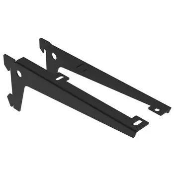 кронштейн одинарный для ДСП 180мм 2шт (L+R) черный