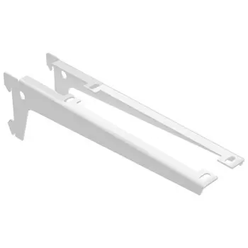 кронштейн одинарный для ДСП 230мм 2шт (L+R) белый