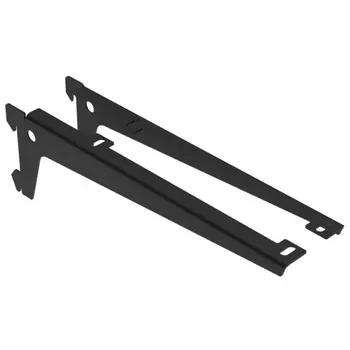 кронштейн одинарный для ДСП 230мм 2шт (L+R) черный