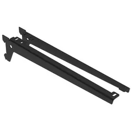 кронштейн одинарный для ДСП 330мм 2шт (L+R) черный