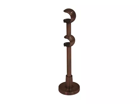 кронштейн УЮТ Ост 20/16мм 2-рядный шоколад, арт.22.23.0502