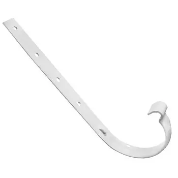 кронштейн желоба d130мм белый металлический