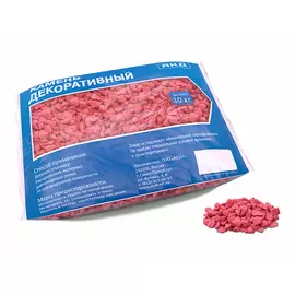 крошка мраморная окрашенная красная 5-10 мм 10 кг