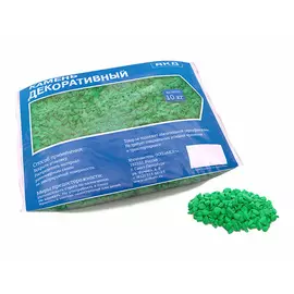 крошка мраморная окрашенная зеленая 5-10 мм 10 кг
