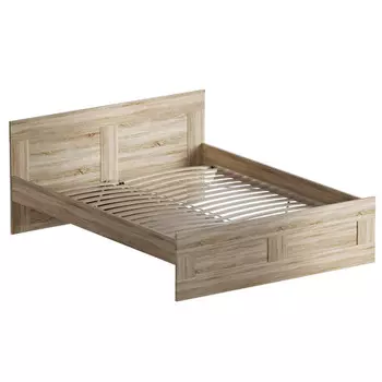 кровать двойная СИРИУС 1600х2000х850мм ЛДСП сонома