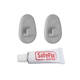 крючки набор, 2 шт, и клей METALTEX, серый