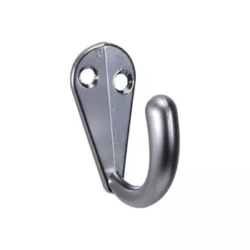 крючок 1-рожковый BR.1161.SC матовый хром