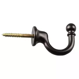 крючок 1-рожковый BRANTE ЦАМ чёрный