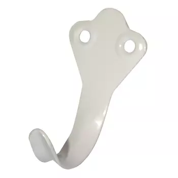 крючок 1-рожковый сталь белый декор основание