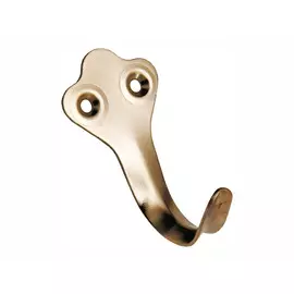 крючок 1-рожковый, сталь оцинкованная, декорированное основание