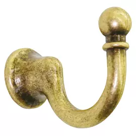 крючок 1-рожковый, ввертный, сталь, бронза