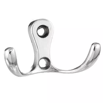 крючок 2-х рожковый BRANTE BR 10.СР ЦАМ хром