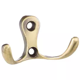 крючок 2-х рожковый ЦАМ, бронза