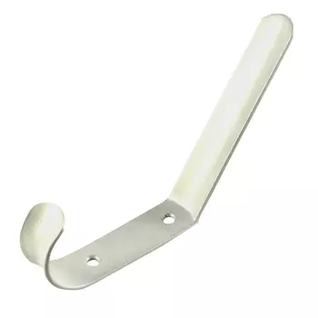 крючок 2-х рожковый сталь белый