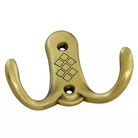 крючок 2-х рожковый, сталь, бронза, рисунок