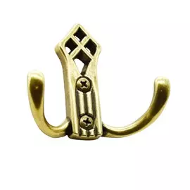 крючок 2х рожковый 2630 оксидированная бронза