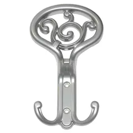 крючок 3-х рожковый ЦАМ хром-эффект