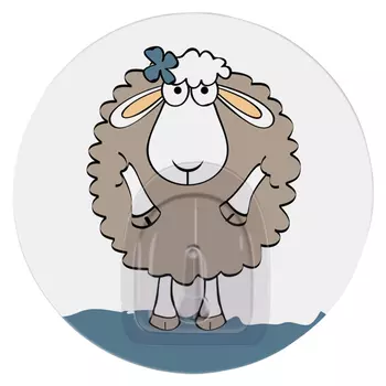крючок адгезивный TATKRAFT Funny Sheep Dolly, пластик