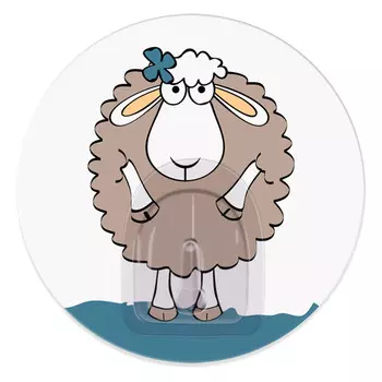 крючок адгезивный Tatkraft Funny Sheep Dolly Овечка пластик