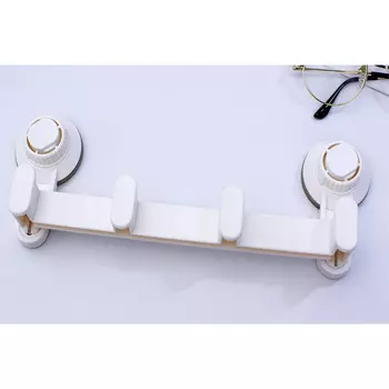 крючок четверной пластик белый