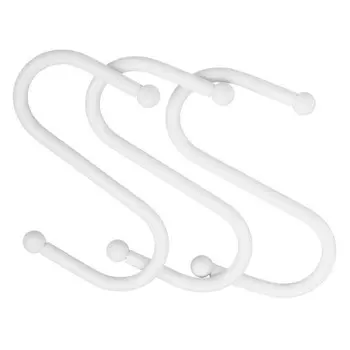 крючок для рейлинга белый матовый 3шт декорированный