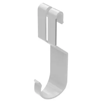 крючок для сетчатой полки 2шт белый