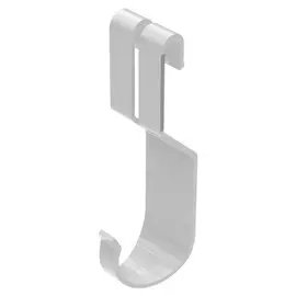 крючок для сетчатой полки 2шт белый