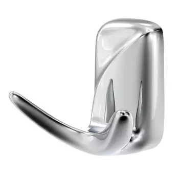 крючок двойной FORA Flower настенный хром