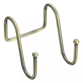 крючок для рейлинга двойной 50х65х75мм античная бронза декорированный