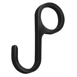 крючок на рейлинг несъемный, черный матовый