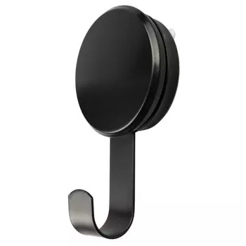 крючок одинарный АКВАЛИНИЯ W8002-11 на липучке металл черный