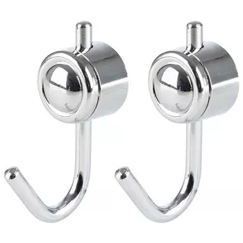 крючок одинарный РЫЖИЙ КОТ 2шт 2,5х6,5х4,3см хром металл/пластик