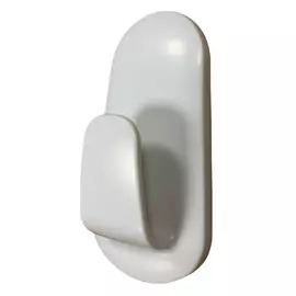 крючок самоклеящийся JETSERVICE большой белый овал до 2 кг 1 шт