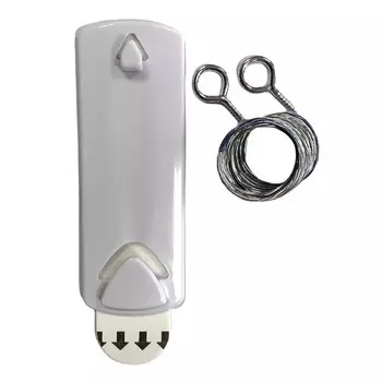 крючок самоклеящиеся JETSERVICE для рам белый с веревочными петлями до 1кг 1шт