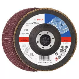 круг лепестковый BOSCH X431 Standard 125мм K60 прямой