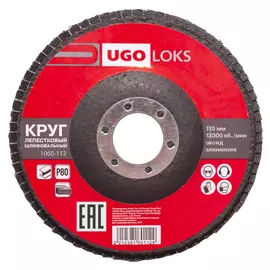 круг лепестковый UGO LOKS 115х22мм P80