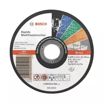 круг отрезной BOSCH Multiconstruction 115x22,2х1,0мм