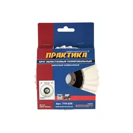 круг полировальный ПРАКТИКА лепестковый войлочный 125х22мм