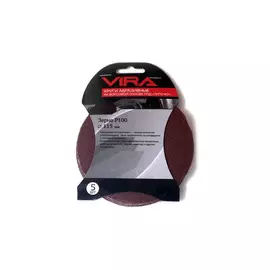 круг шлифовальный VIRA, 115 мм, P80, 5 шт