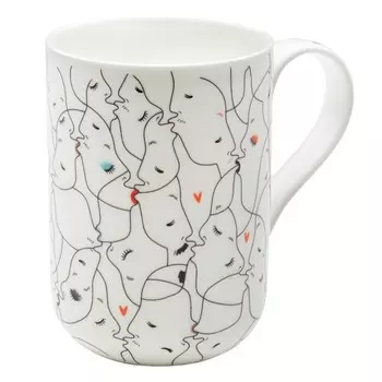 кружка APOLLO Genio Kisses Duco 415мл костяной фарфор