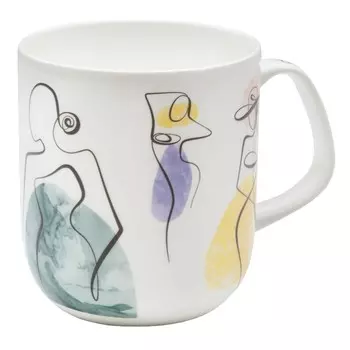 кружка APOLLO Genio Persona Basalto 600мл костяной фарфор