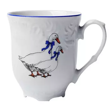 кружка CMIELOW Рококо Гуси 300мл фарфор